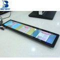 ultra wide shelf rack lcd display screen passenger information system for buses